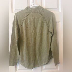 JEANNE PIERRE Olive Green Turtleneck Sweater